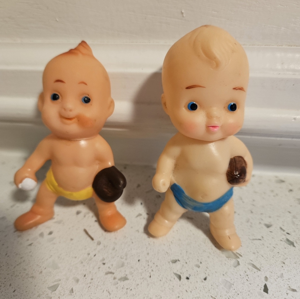 Vintage rubber kewpie boys